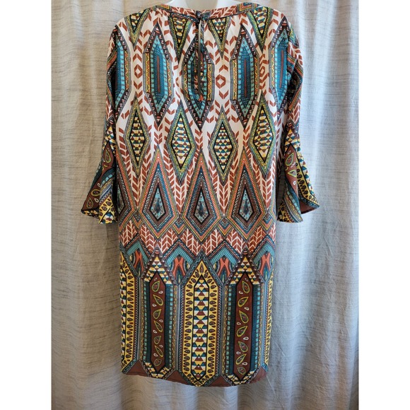 Glam brand women's boho patterned slip mini dress size small - Picture 10 of 10